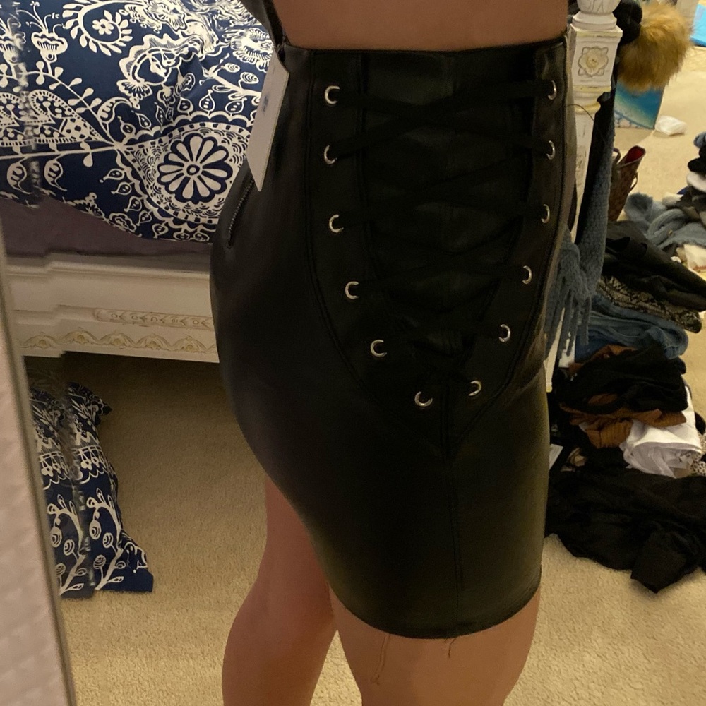 LF Leather Black Skirt